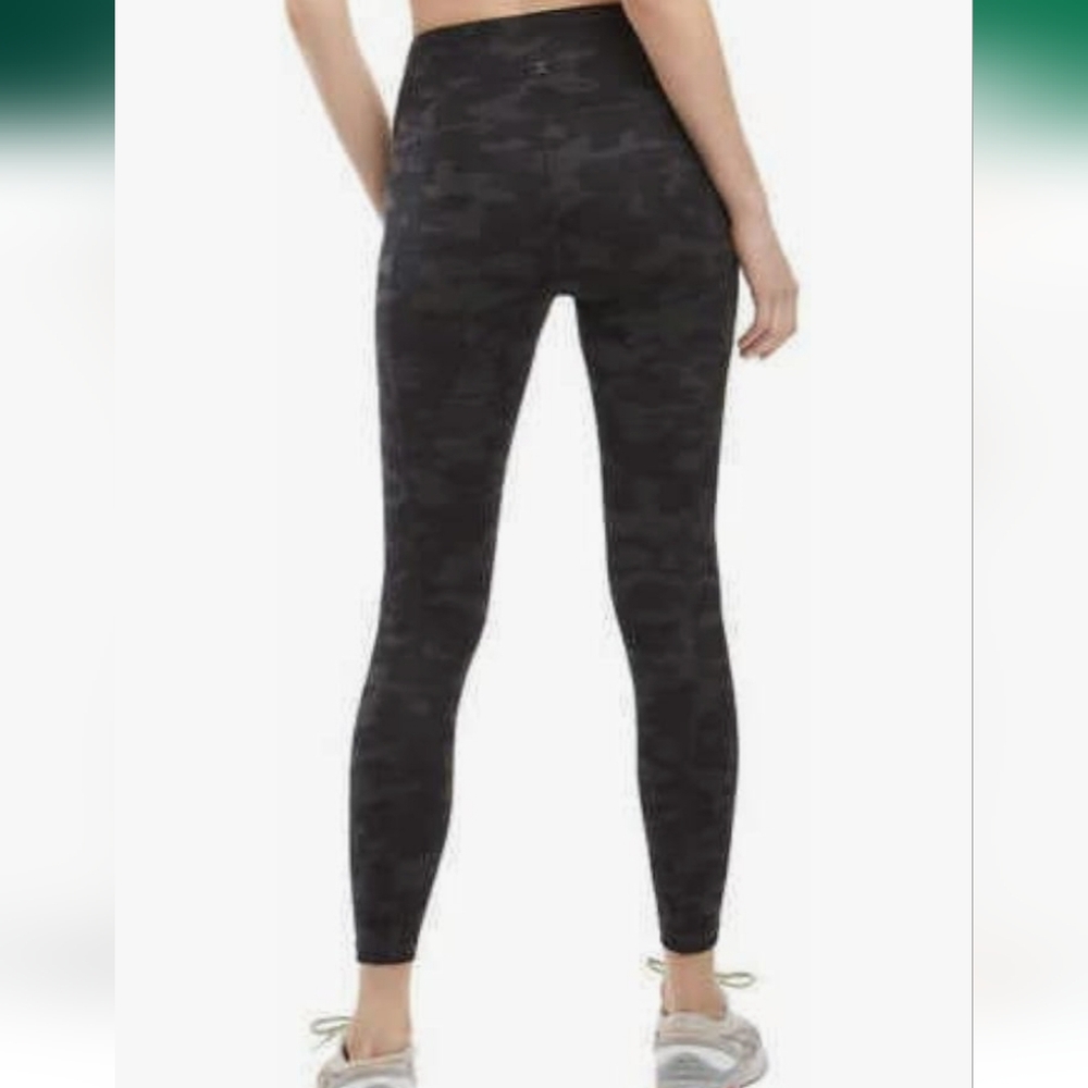 Danskin Petite High Rise Brushed 7/8 Leggings w Pockets Black Gray S - Picture 9 of 16